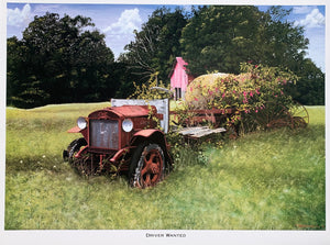 "Driver Wanted" 1917 GMC Truck - Limited Edition Painting on Canvas