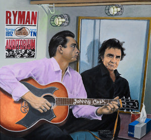 "Reflection Of The Man In Black" (Johnny Cash) - Print