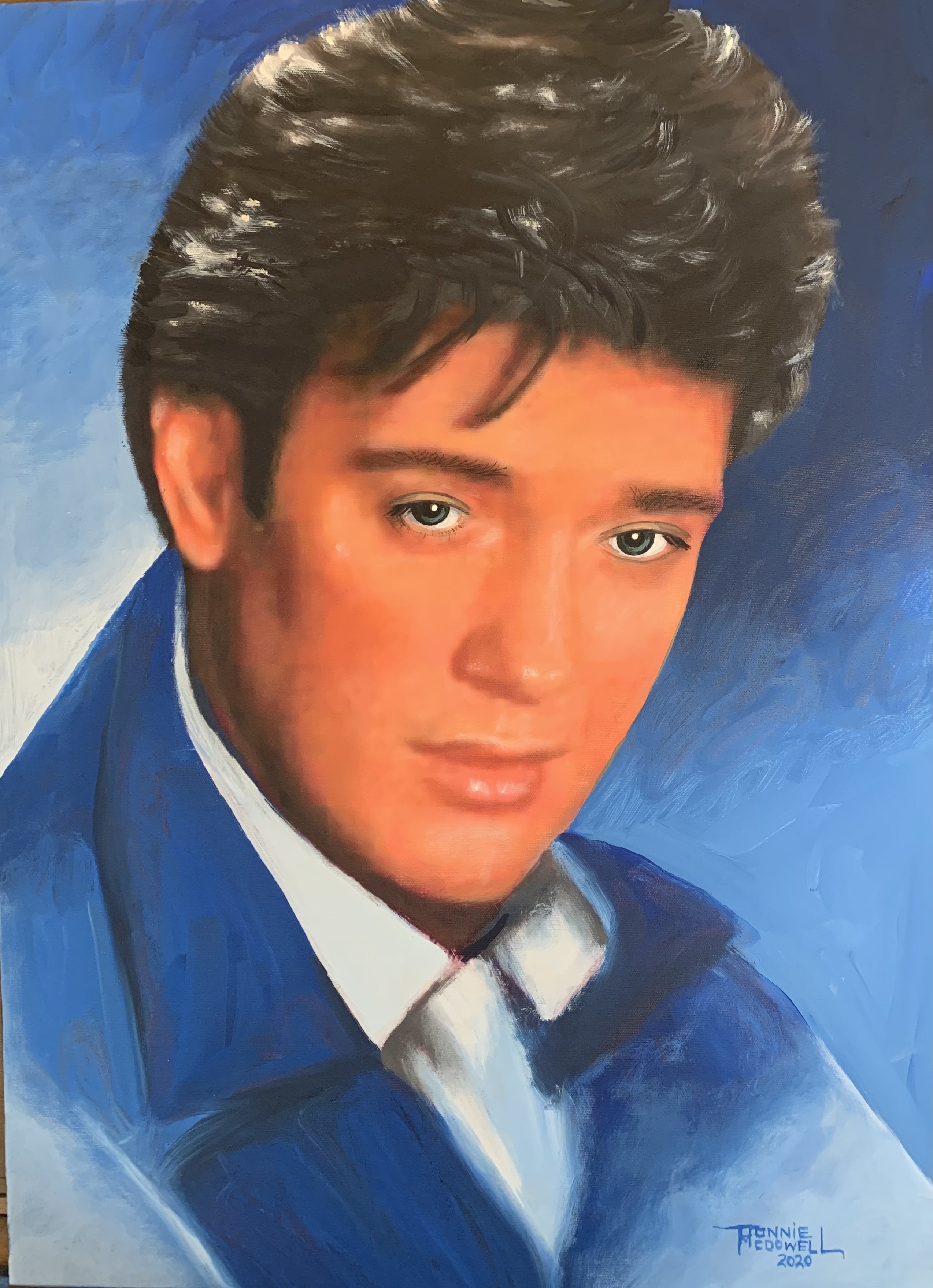 Ronnie McDowell - (Self Portrait) Limited Edition Painting on Canvas