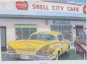 "Shell City Cafe" (In Portland TN) - Print